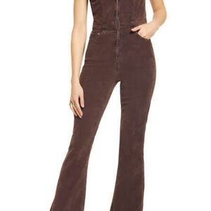 BDG brown corduroy jumpsuit full length